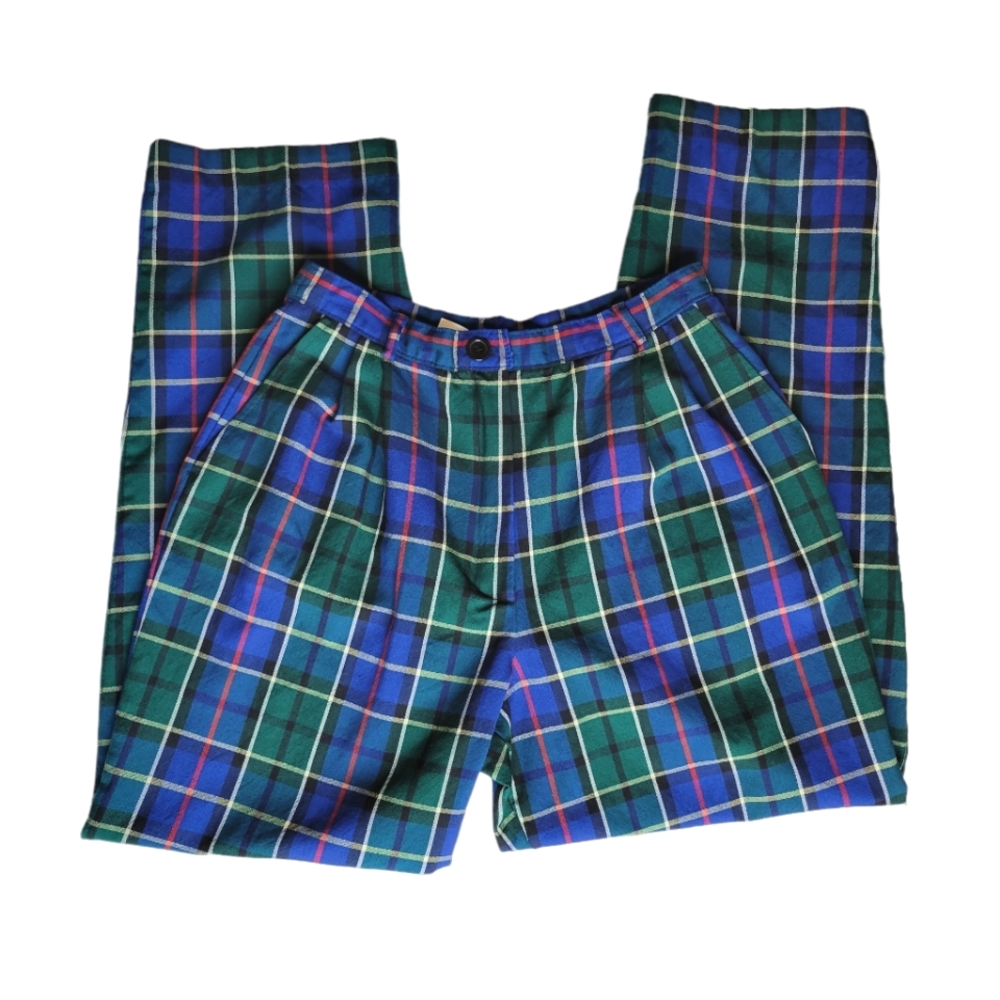 70's Vintage Pendleton Plaid Pants Size 12